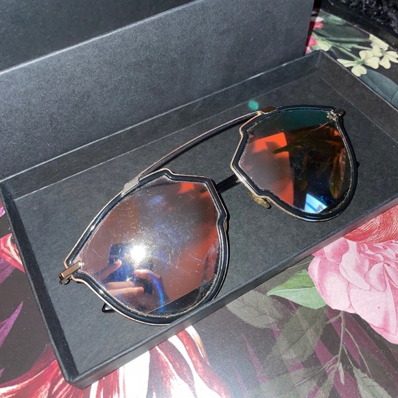 Christian Dior So Real Rise Sunglasses Black Gold - Picture 6 of 14